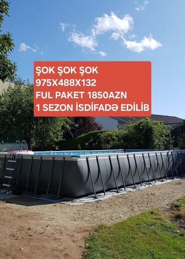 İdman formaları: İşlənmiş Karkas Hovuz Intex, 9.1 - 10 m, 4501 - 5000 l