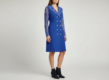 sukienka marynarka niebieska: Women`s dress, size S