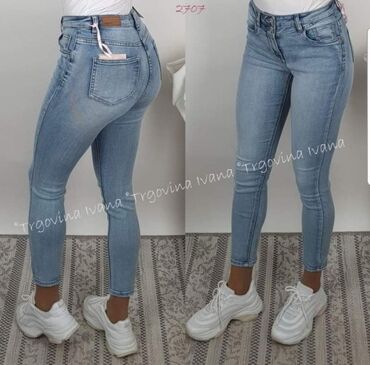 Farmerke: Pamuk, Visok struk, Drugi kroj — 19