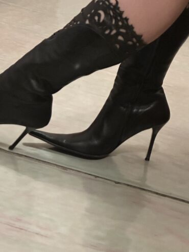 Çəkmələr: Çəkmə, Ölçü: 38, rəng - Qəhvəyi, İşlənmiş — 4