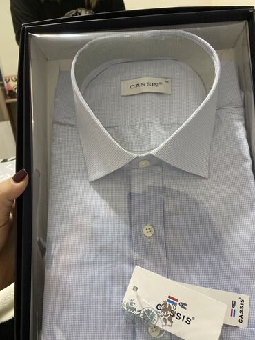 kişi koftası: Köynək, M, rəng - Mavi