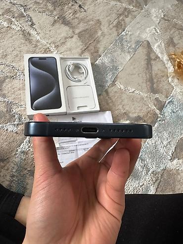 Apple iPhone: IPhone 15 Pro Max, Б/у, 1 ТБ, Blue Titanium, Чехол, Кабель, Коробка, 100 % — 5