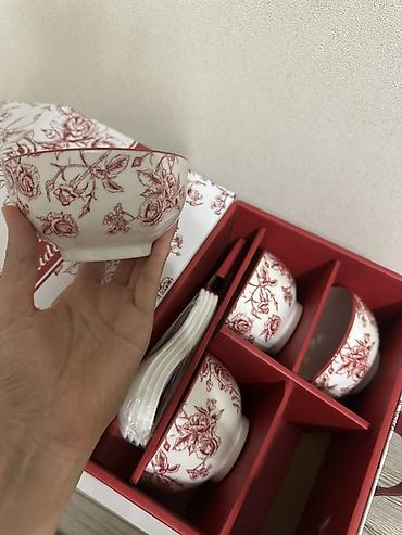 rose: Набор пиал с ложками Holiday Rose - Состав: 4 керамические пиалы + 4 — 3