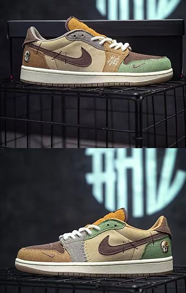 cactus jack: Nike Air Jordan 1 Low SE 37/41 размеры “Patchwork” (мультиколор) - — 4