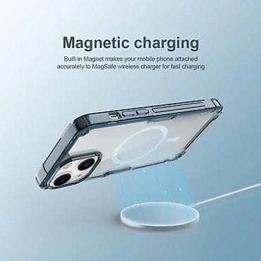 Maske i futrole za telefone: Maska Nillkin Nature Pro Magnetic za iPhone 14 Plus 6.7 plava. Uz brzu — 6