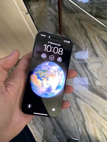 i̇phone 11: IPhone 16 Pro, 128 GB, Desert Titanium, Zəmanət, Barmaq izi, Simsiz şarj