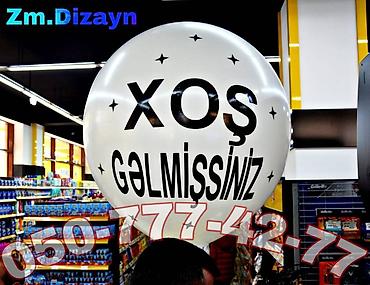 Dekorlar və bəzəklər: Yeni acilan mekanlarin shar, bayraq bezedilmeleri ve s . Ad gunlerinin — 7