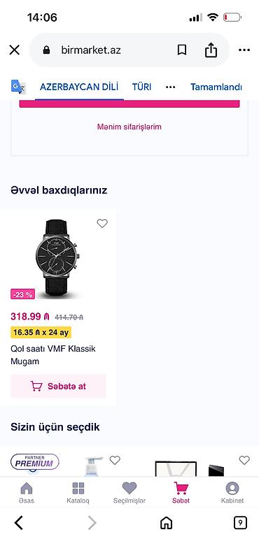 saat alan: Yeni, Qol saatı, VMF, rəng - Qara — 4
