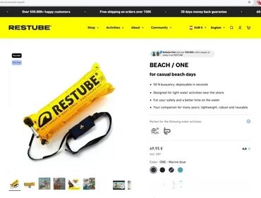 Vodeni sportovi: *** AKCIJA *** #0928 RESTUBE Beach; Restube Beach je sigurnosni — 5