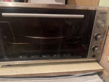 Duxovkalar: Duxovka Simfer, Elektrik, rəng - Boz, Quraşdırılan, İşlənmiş