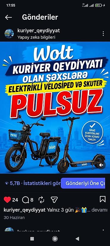 bakı tikiş evi iş saatı: Sürücü-kuryer tələb olunur, Nəqliyyat təmin edilir, Həftəlik ödəniş — 1