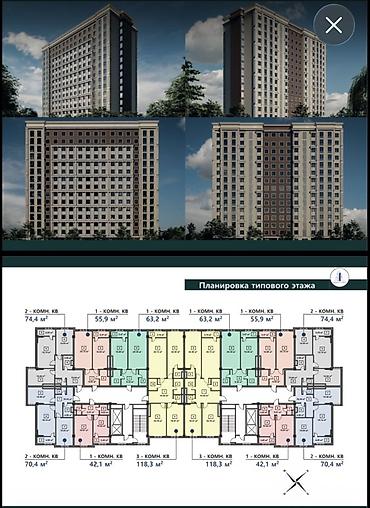Новостройки от застройщика: 2 комнаты, 74 м² — 4