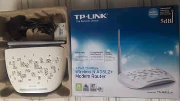 ucuz wifi modem: TP-LINK Model No. TD-W8151N. Tam işlək vəziyyətdədir