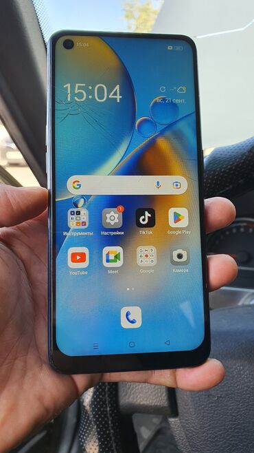 китайские айфоны цена: Oppo A74, Б/у, 128 ГБ, цвет - Голубой, 2 SIM