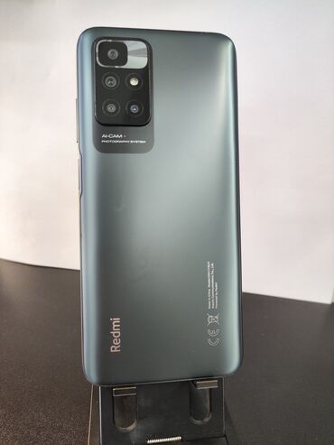 Redmi: Redmi, Redmi 10, Б/у, 128 ГБ, цвет - Серый, 1 SIM, 2 SIM