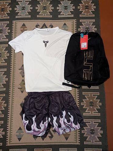 kobe: Мужской спортивный костюм, XL, Nike, Новый, цвет - Белый, Платная доставка — 2