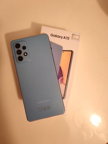 samsung s11 plus: Samsung Galaxy A72, 128 GB, rəng - Mavi, Düyməli, Sensor, Barmaq izi