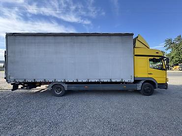 транс: Mercedes-Benz Atego 1222 (желтый кабина, серый тент) 6 ти тонник — 2