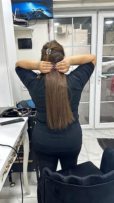 Əlil arabaları: Tebii sac 50-55 uzunlug 100 qramm — 2