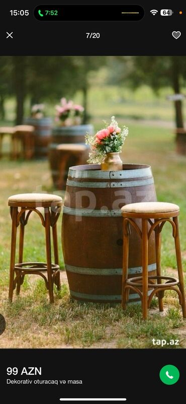 Digər restoran, kafe avadanlığı: Dekorativ taxta masa çəllək.Dekor Dolab boçka. İnteryer çellek bar -da lalafo.az — 29 Digər restoran, kafe avadanlığı: Dekorativ taxta masa çəllək.Dekor Dolab boçka. İnteryer çellek bar — 29