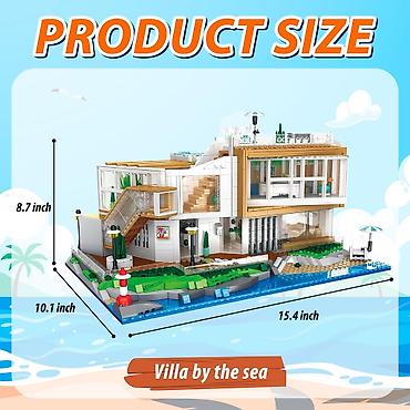 для дитей: 2228 деталей, Конструктор Вилла у моря "Listen to the Sea Villa" — — 3
