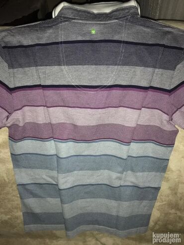 Majice: Majica na kratke rukave, L, M, Hugo Boss, bоја - Lila, Pamuk — 5