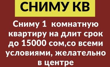 аренда квартир тунгуч: 1 бөлмө, Менчик ээси, Чогуу жашоосу жок