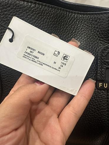 Шопперы: Сумка Furla, черная, из натуральной зернистой кожи. Сумка абсолютно — 6