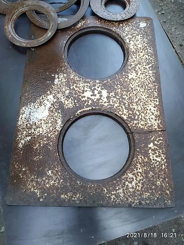 Плиты для печей: За всё цена!!!Кольца некомплект! — 2