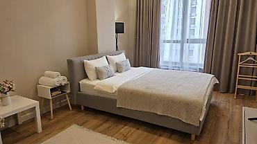 Посуточная аренда квартир: 1 комната, Душевая кабина, Постельное белье, Кондиционер — 8