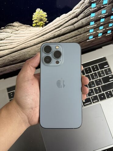беспроводной адаптер: IPhone 13 Pro, Б/у, 128 ГБ, Sierra Blue, Чехол, 74 %