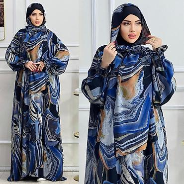 Hicab: Qadınlar üçün klassik abaya dəsti - Model: Geniş kəsimli, tam örtülü — 6