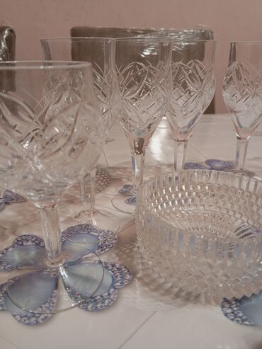 Qədəhlər: Qədəhlər, Xrustal, 8 ədədli dəst, Rusiya — 4