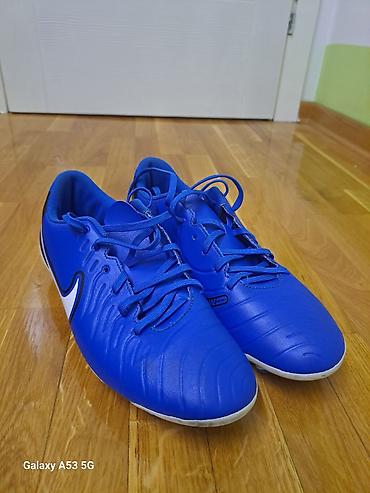 diamond: Nike kopačke za fudbal na travi - Model: Nike (plave sa belim Swoosh — 1