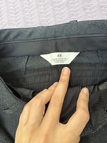 aile ve ev tehsili: H&M oğlan uşaq kostyumu – pencək və şalvar dəsti. Boz rəngdə — 3