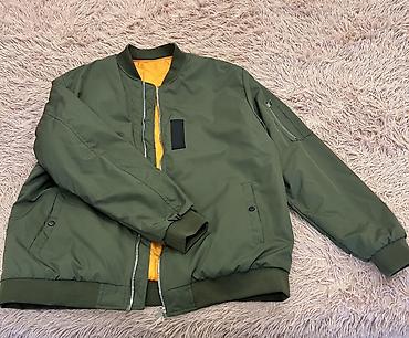 alt geyim: Unisex bomber jaket - Rəng: zeytun-yaşıl (xarici), xardal-sarı — 2