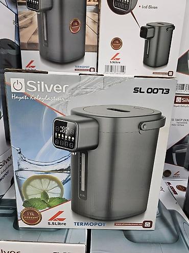 Termopotlar: Termopot Gümüşü, 6 l, Yeni, Ünvandan götürmə, Pulsuz çatdırılma, Rayonlara çatdırılma — 9