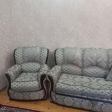 ikinci el divan yatak: İşlənmiş, Divan, Divan, 2 kreslo, Bazalı, Açılan — 1