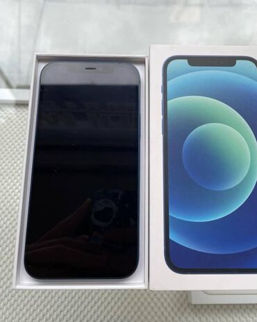 İphone 12 Blue📱 128gb yaddaş 🔹️ Pil: 100% orginal ile evez edilib 🔹️