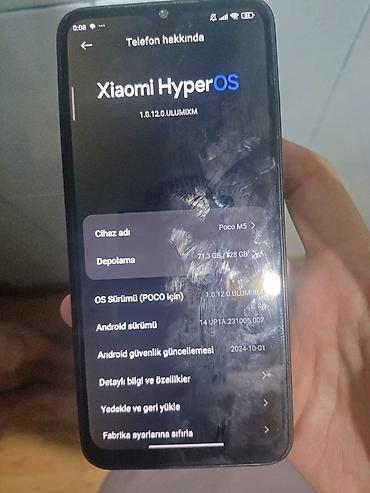 internet data: Poco M5, 128 GB, rəng - Qara, Sensor — 3