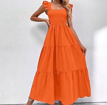 Haljine: ✅Letnja maxi haljina sa volan naramenicama
✅Sve po 2000 din 🔥🔥 — 2