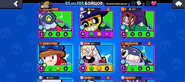 бравл старс шоп: Аккаунт Brawl Stars - Прогресс: 85 из 105 бойцов открыто. - Кубки на — 2