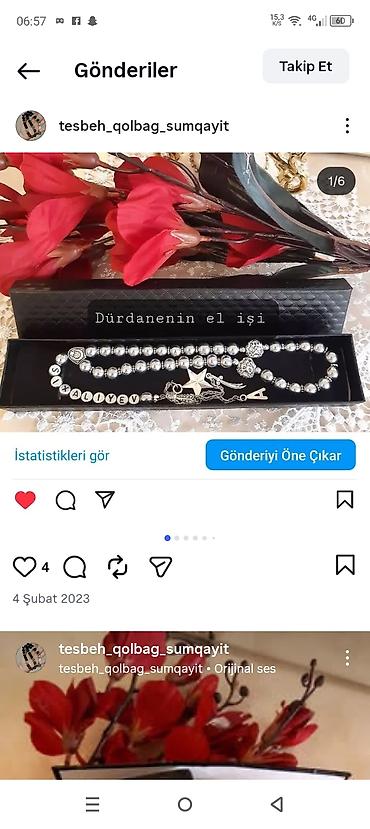 ebonit tesbeh: Məhsul: Şəxsi adla yığılan kişi təsbehləri - Qara mat və ya parlaq — 7