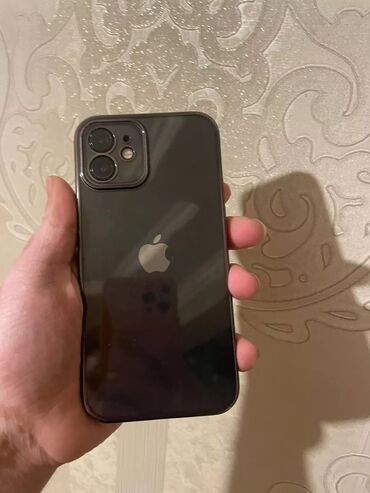 Apple iPhone: IPhone 12, 128 GB, Black Titanium, Face ID, Sənədlərlə, Zəmanət