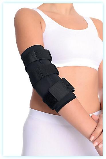 Dirsək immobilizatoru – tənzimlənən ortopedik qol döşəyi çatdirilma