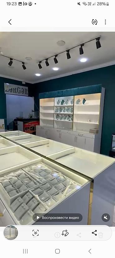 taxta rəf: Zərgərlik mağazası üçün vitrin və mebel komplekti - Mağaza üçün — 2