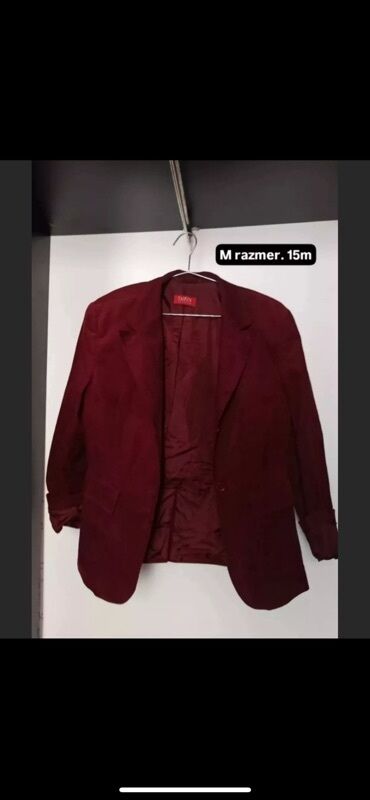 Pencəklər: Bordo rəngli kişi/blazer pencəyi. - Ölçü: M (etiketdə göstərilib) -