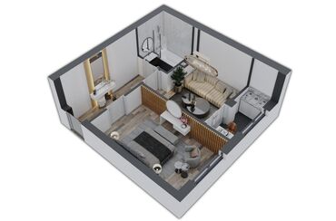 1 комнатные квартиры продажа: 1 комната, 29 м², Элитка, 2 этаж, ПСО (под самоотделку)