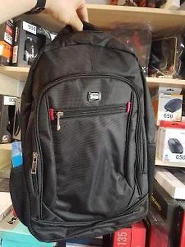 Futrole i torbe za laptopove: Ruksak za laptop – AGON M100 - Klasičan crni ruksak sa više pregrada — 17