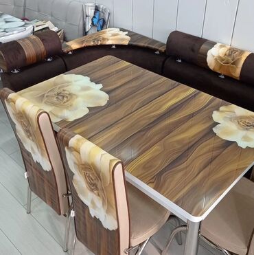 Masa və oturacaq dəstləri: 🇹🇷Turkiye istehsali. Metbex masa desti Masa 4oturacaq Masa 80*130 — 10